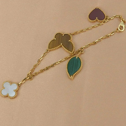 [Bling Jewelrys] LUCKY SPRING ARMBAND MIT 5 MOTIVEN IN GOLD