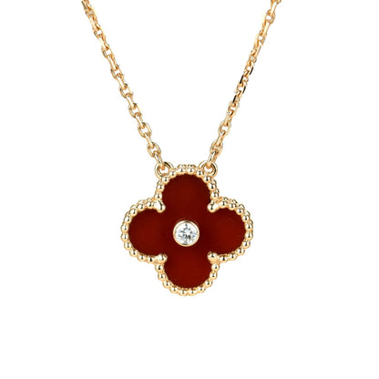 {
  "[Bling Jewelrys ]CLOVER 15MM DIAMOND CARNELIAN NECKLACE": "[Bling Jewelrys ]KLEEBLATT 15MM DIAMANT KARNELIAN HALSKETTE"
}