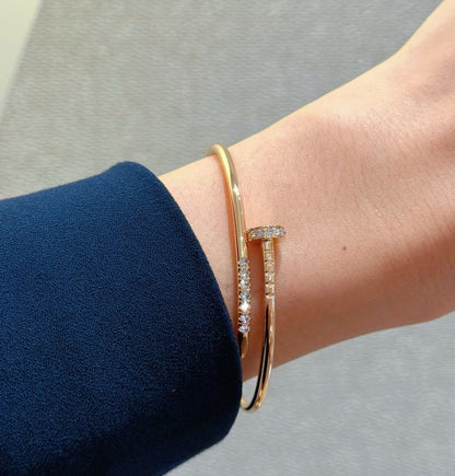 [Bling Jewelrys]JUSTE ARMBAND 2,5MM DIAMANTEN NEU