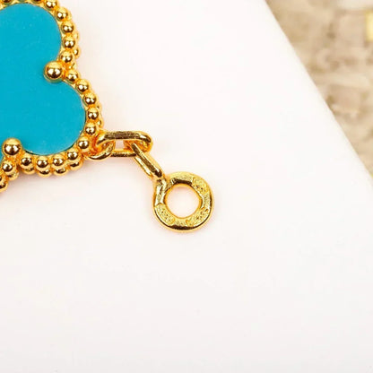 [Bling Jewelrys ] CLOVER 5 MOTIF TURQUOISE BRACELET COLLECTION