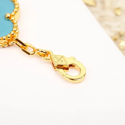 [Bling Jewelrys ] CLOVER 5 MOTIF TURQUOISE BRACELET COLLECTION