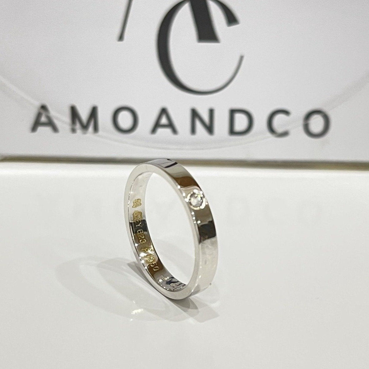 [Bling Jewelrys ]LOVE RING 4MM 1 DIAMOND