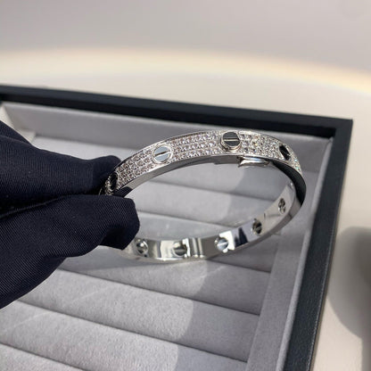[Bling Jewelrys] LIEBESARMBAND 6,1 MM KERAMIK MIT DIAMANTBESATZ