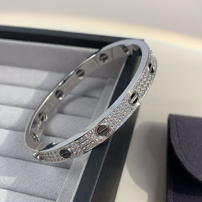 [Bling Jewelrys] LIEBESARMBAND 6,1 MM KERAMIK MIT DIAMANTBESATZ