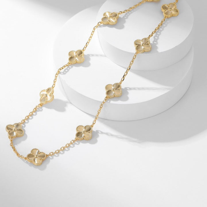 [Bling Jewelry] KLEEBATT-HALSKETTE MIT 10 LASER-MOTIVEN