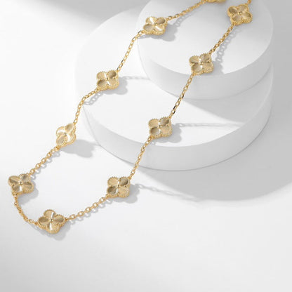 [Bling Jewelry] KLEEBATT-HALSKETTE MIT 10 LASER-MOTIVEN