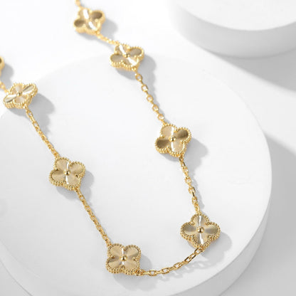 [Bling Jewelry] KLEEBATT-HALSKETTE MIT 10 LASER-MOTIVEN