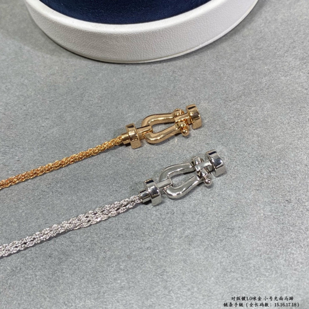 [Bling Jewelrys ]FORCE SMALL HORSESHOE  DIAMOND CHAIN ROPE BRACELET