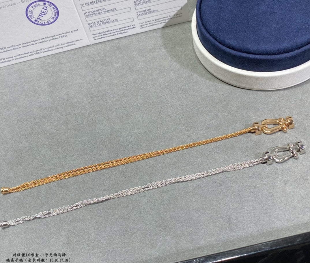 [Bling Jewelrys ]FORCE SMALL HORSESHOE  DIAMOND CHAIN ROPE BRACELET