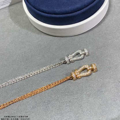 [Bling Jewelrys ]FORCE SMALL HORSESHOE  DIAMOND CHAIN ROPE BRACELET