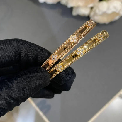 [Bling Jewelrys ]CLOVER BRACELET 4MM DIAMONDS