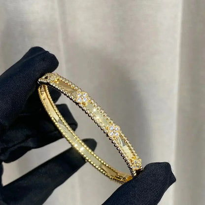 [Bling Jewelrys ]CLOVER BRACELET 4MM DIAMONDS