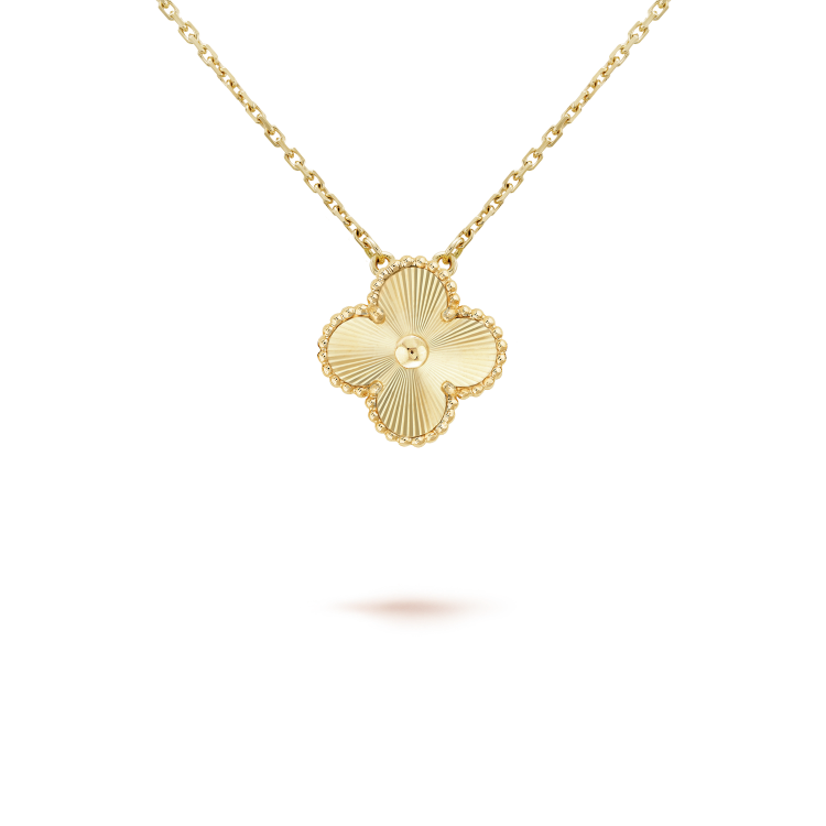 [Bling Jewelrys ]CLOVER 15MM LASER NECKLACE
