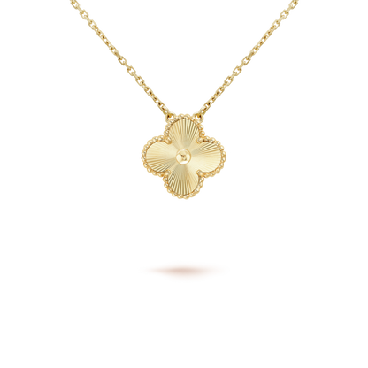[Bling Jewelrys ]CLOVER 15MM LASER NECKLACE