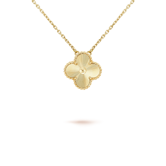 [Bling Jewelrys ]CLOVER 15MM LASER NECKLACE