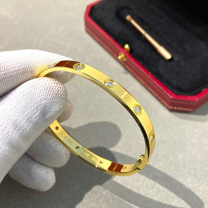 [Bling Jewelrys ]LOVE BRACELET 6.1MM 10 DIAMONDS