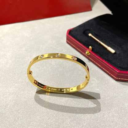 [Bling Jewelrys ]LOVE BRACELET 6.1MM 10 DIAMONDS
