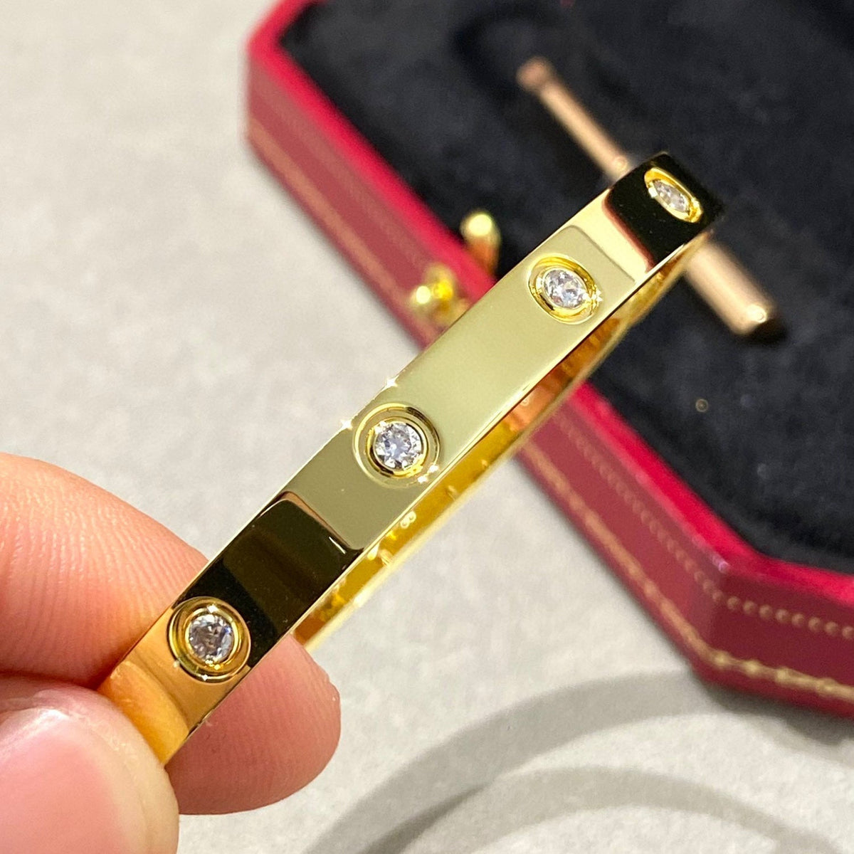 [Bling Jewelrys ]LOVE BRACELET 6.1MM 10 DIAMONDS