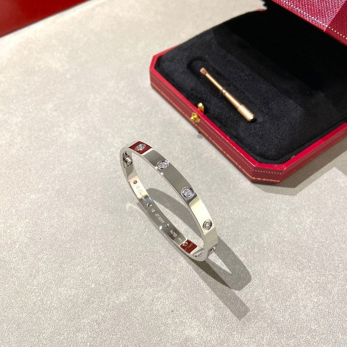 [Bling Jewelrys ]LOVE BRACELET 6.1MM 10 DIAMONDS