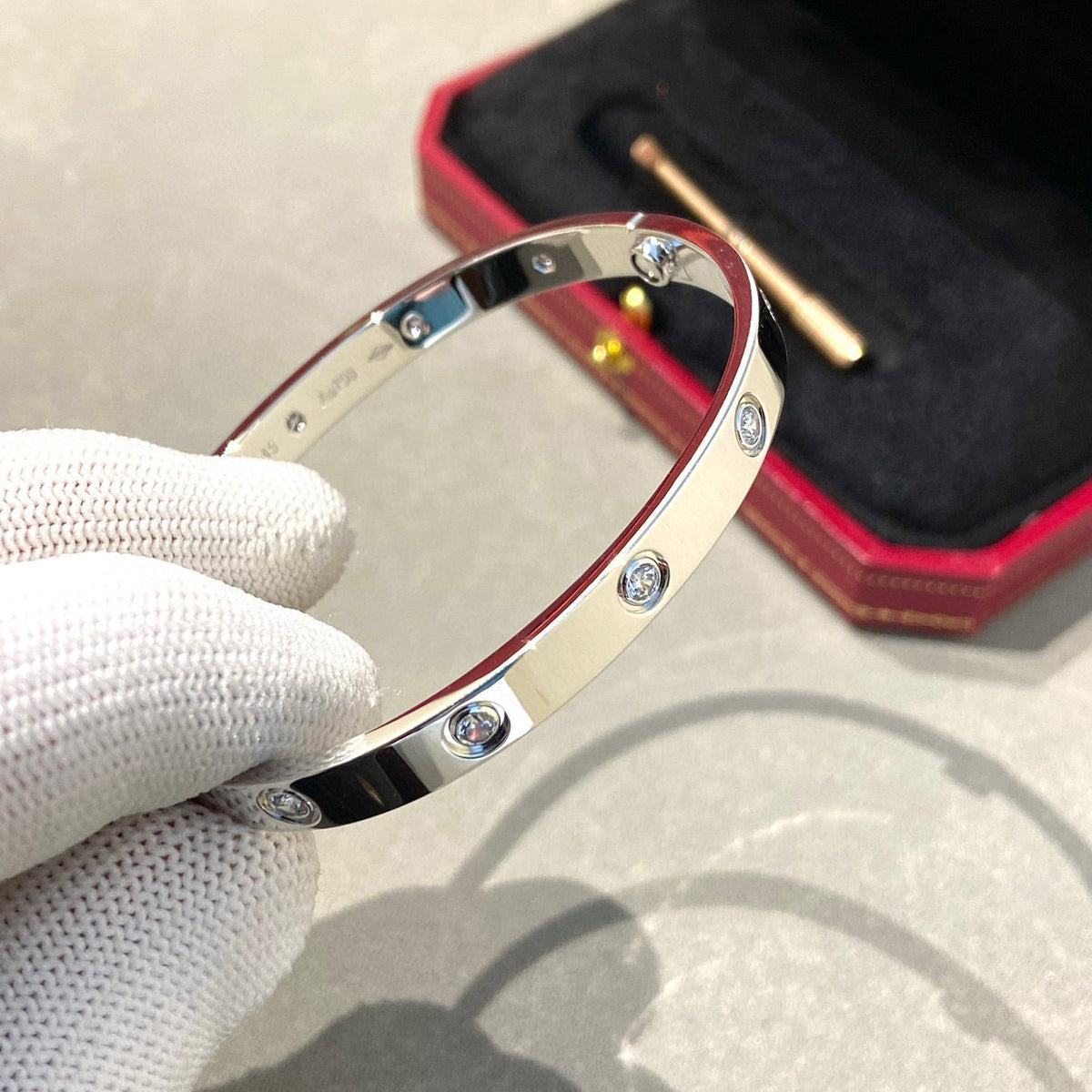 [Bling Jewelrys ]LOVE BRACELET 6.1MM 10 DIAMONDS