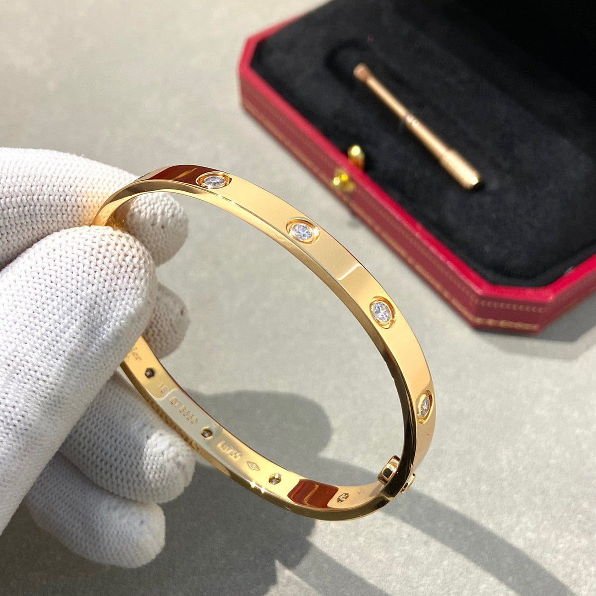[Bling Jewelrys ]LOVE BRACELET 6.1MM 10 DIAMONDS