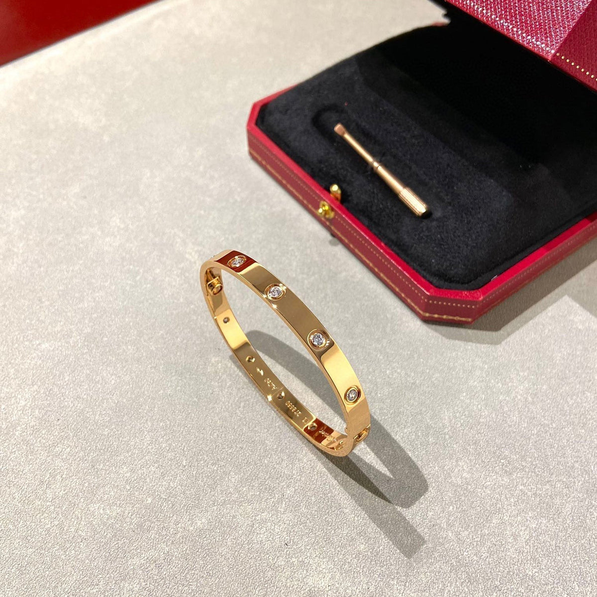 [Bling Jewelrys ]LOVE BRACELET 6.1MM 10 DIAMONDS