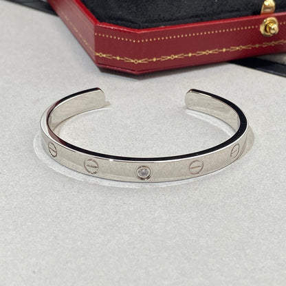 [Bling Jewelrys] LIEBESARMBAND 6,1 MM 1 DIAMANT OFFENER REIF