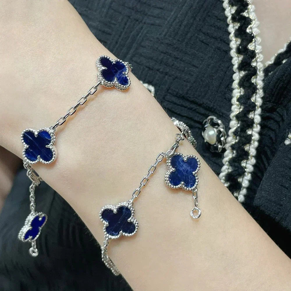 [Bling Jewelrys ]CLOVER 5 MOTIF PIETERSITE BRACELET COLLECTION