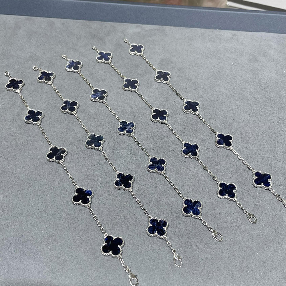 [Bling Jewelrys ]CLOVER 5 MOTIF PIETERSITE BRACELET COLLECTION