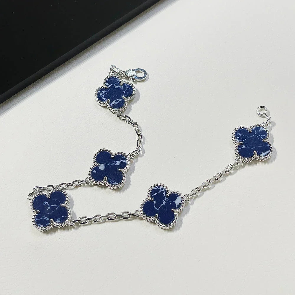 [Bling Jewelrys ]CLOVER 5 MOTIF PIETERSITE BRACELET COLLECTION