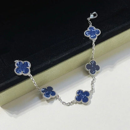 [Bling Jewelrys ]CLOVER 5 MOTIF PIETERSITE BRACELET COLLECTION