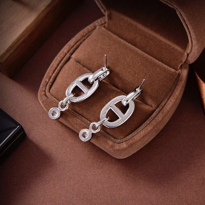 [Bling Jewelrys ]HM CHAINE DIAMOND EARRINGS