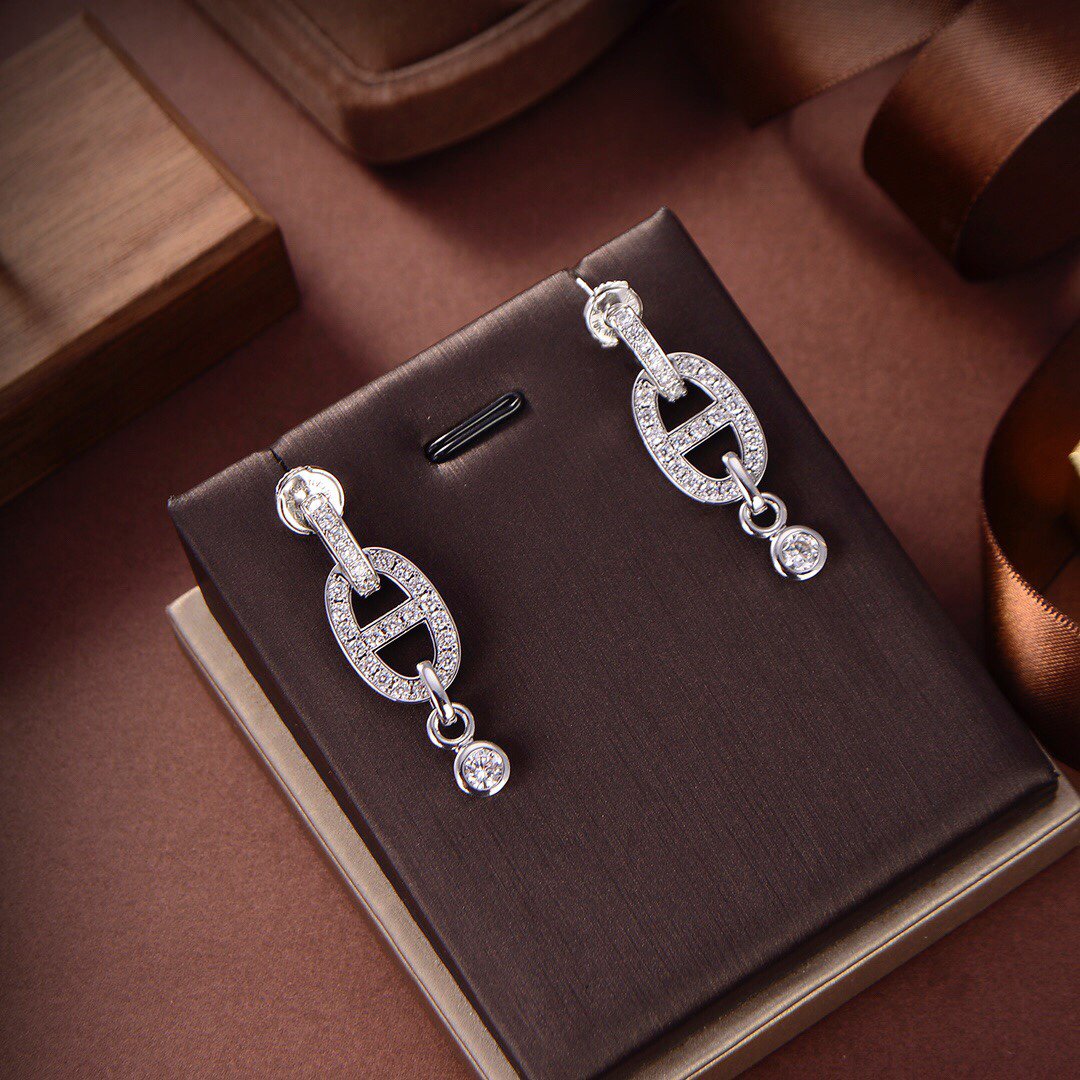 [Bling Jewelrys ]HM CHAINE DIAMOND EARRINGS