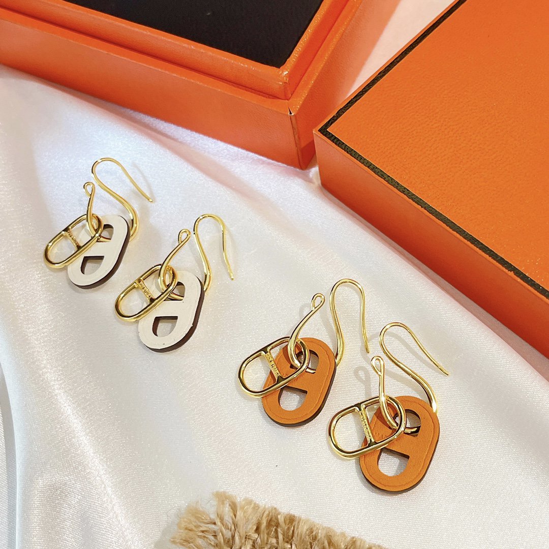 [Bling Jewelrys ]HM O'MAILLON GOLD EARRINGS