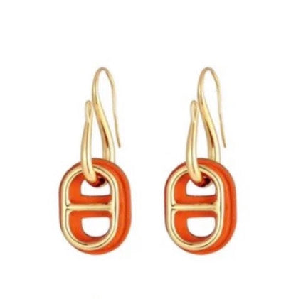 [Bling Jewelrys ]HM O'MAILLON GOLD EARRINGS