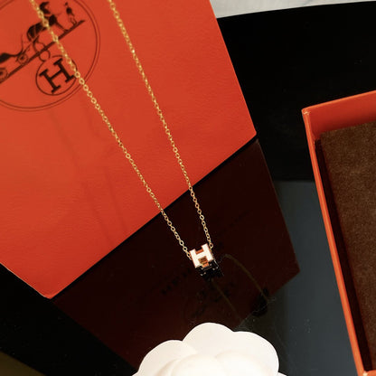 [Bling Jewelrys] H WEISSE QUADRATISCHE GOLDKETTE