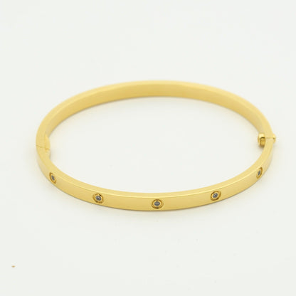 [Bling Jewelrys ]ラブブレスレット 3.65MM 10粒ダイヤモンド