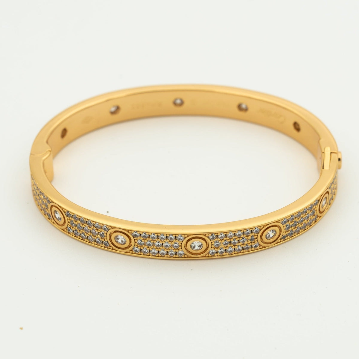 [Bling Jewelrys ]LOVE BRACELET 6.1MM DIAMOND-PAVED 10 BIG DIAMONDS