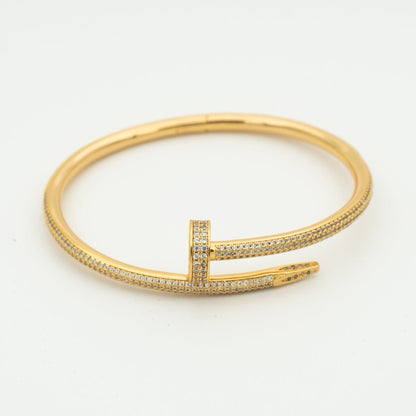 [Bling Jewelrys ]JUSTE ARMBAND 3,5 MM KOMPLETT MIT DIAMANTEN