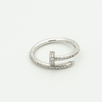[Bling Jewelrys ]JUSTE RING 1.8MM SILVER DIAMONDS