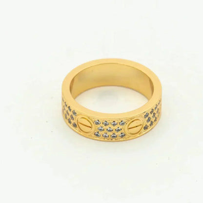 [Bling Jewelrys ]LOVE RING 5.5MM DIAMONDS PAVED