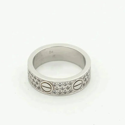 [Bling Jewelrys ]LOVE RING 5.5MM DIAMONDS PAVED
