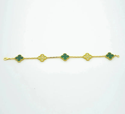 {
  "Bling Jewelrys ": "Bling Jewelrys ",
  "CLOVER  5 MOTIF MALACHITE BRACELET COLLECTION": "KLEEBLATT 5-MOTIV MALACHIT-ARMBAND KOLLEKTION"
}