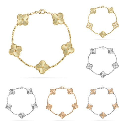 [Bling Jewelrys] KOLLEKTION: CLOVER 5 MOTIV LASER-ARMBAND