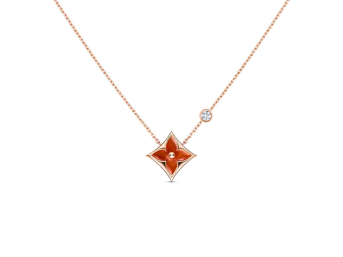 [Bling Jewelry] STERN-HALSKETTE ROSÉGOLD 1 DIAMANT