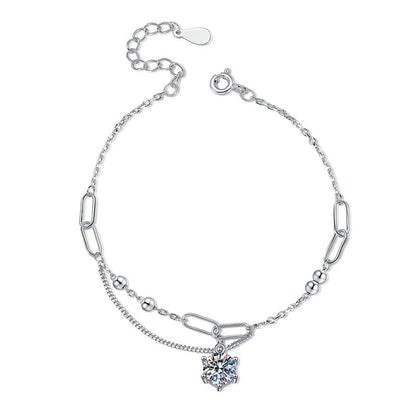 [Bling Jewelrys]CLASSIC SOLITAIRE MOISSANITE BRACELET