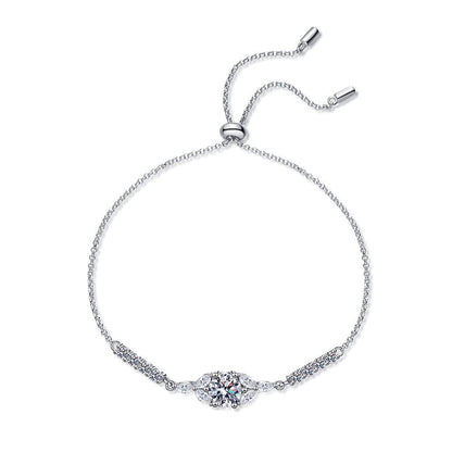 [Bling Jewelrys]BLOOMING STAR-FLOWER MOISSANITE BRACELET