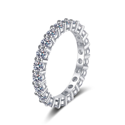 [Bling Jewelrys]LUXURIOUS 2.2 CARAT FULL ETERNITY MOISSANITE RING