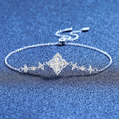[Bling Jewelrys]MARQUISE-CLOVER MOISSANITE BRACELET