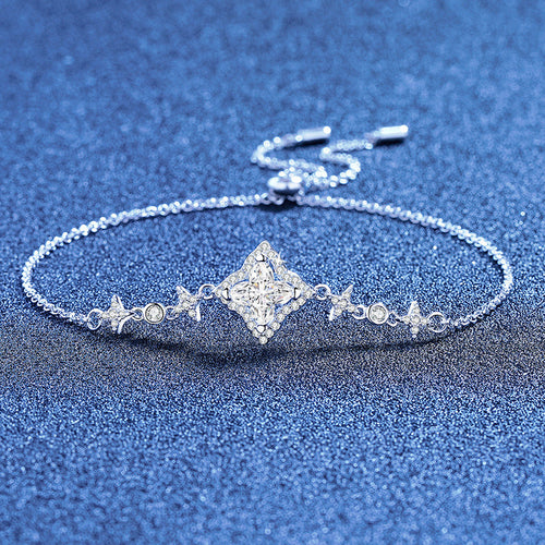 [Bling Jewelrys]MARQUISE-CLOVER MOISSANITE BRACELET
